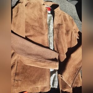 New COLE HAAN Leather Suede Jacket SMALL